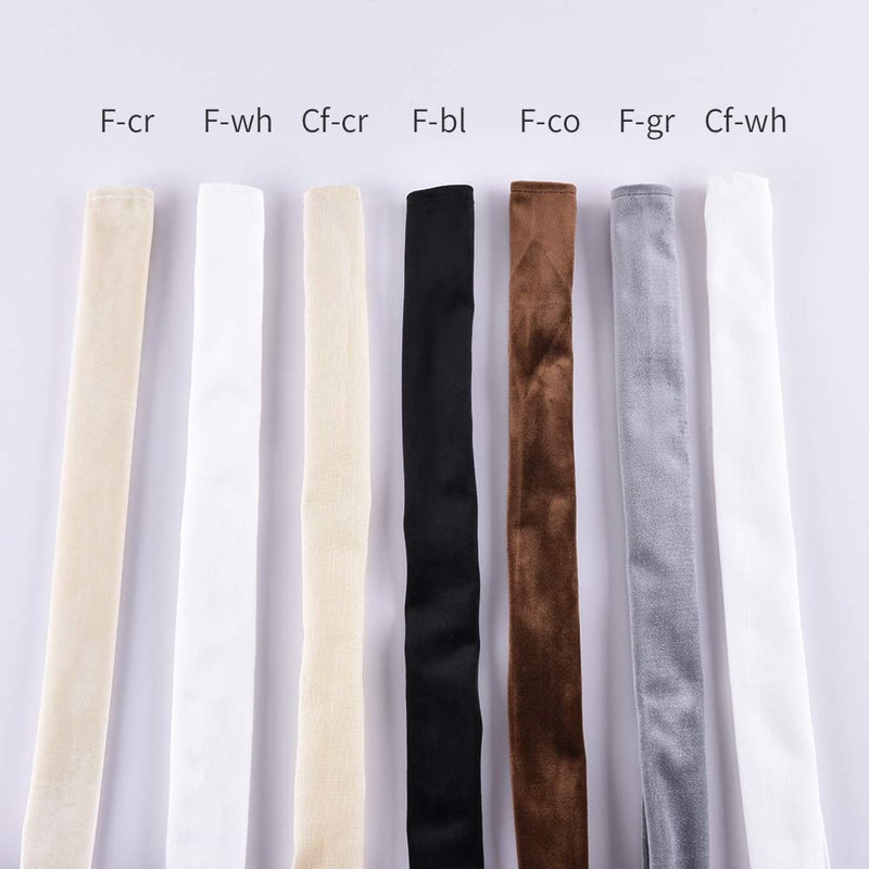 Aory Chandelier Chain Cover Cord Cover 6 Feet Cotton Linen Effect Fabric Cream White Color - Image 5
